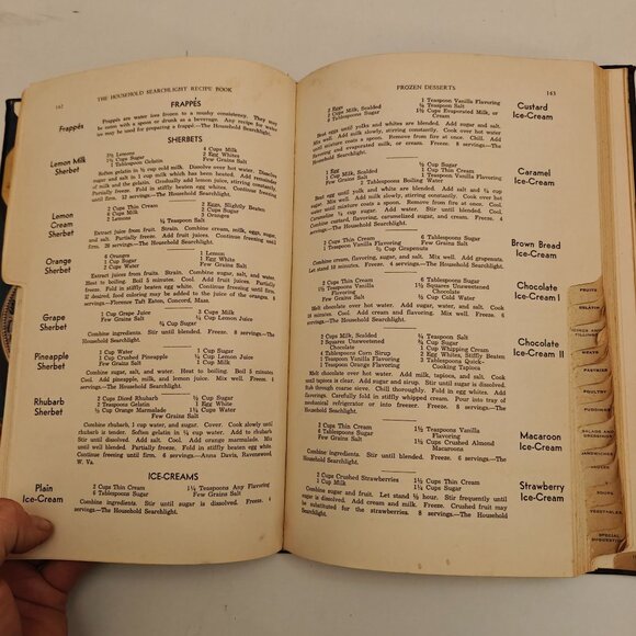 Vintage Searchlight Recipe Book Household Magazine 1942 Hardcover Tabbed - Picture 6 of 9